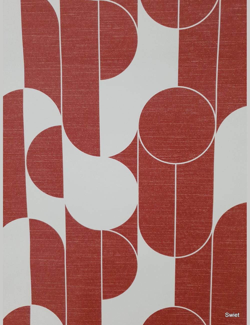 Groovy warm rood