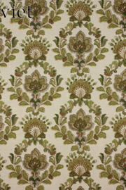 Groen barok behang
