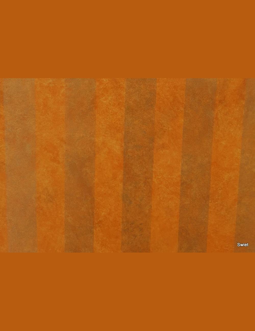 Oranje en goud behang