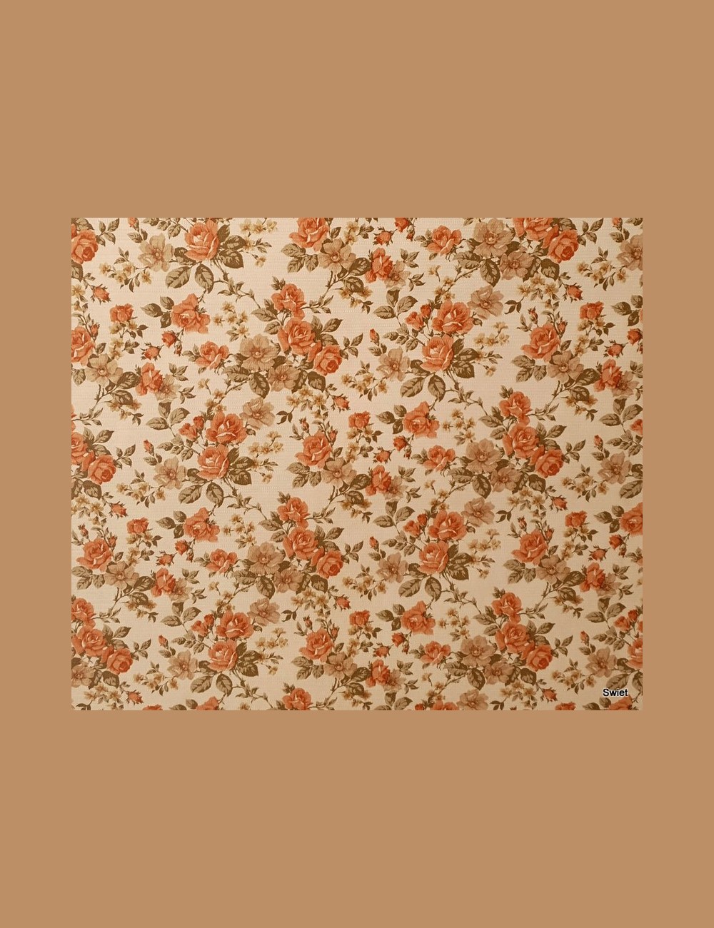 Vintage roosjesbehang