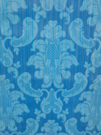 Super chicque barok blauw behang