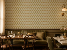 Ornament in goudgroen