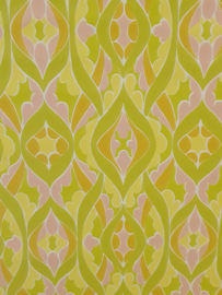 Jaren 70 fluor behang