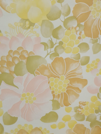 Vintage bloemen behang