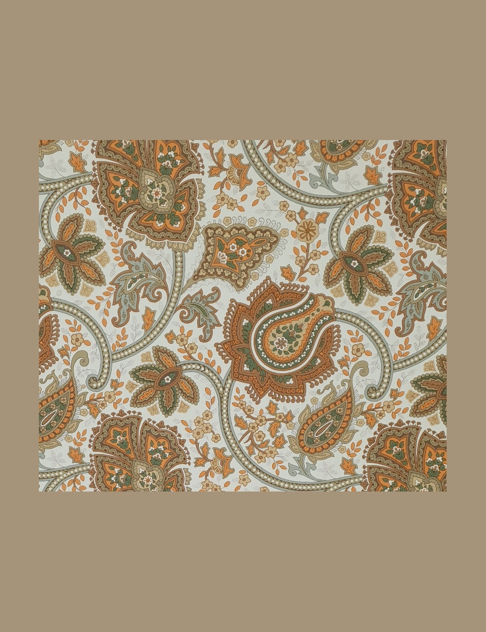 Vintage paisley behang