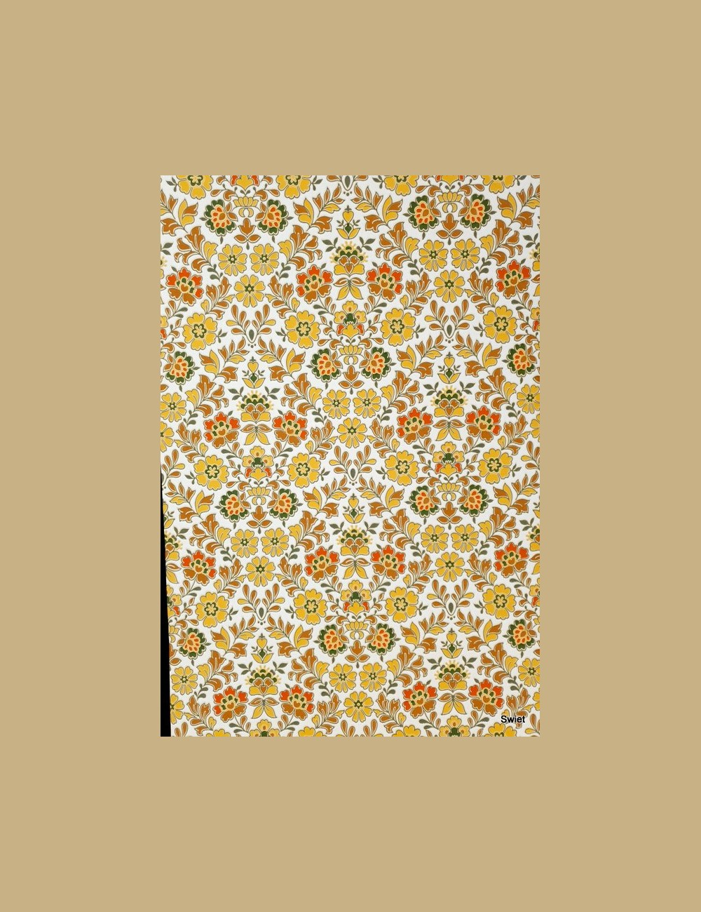 Vintage bloemenbehang