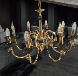 Goudkleurige Regency style kroonluchter