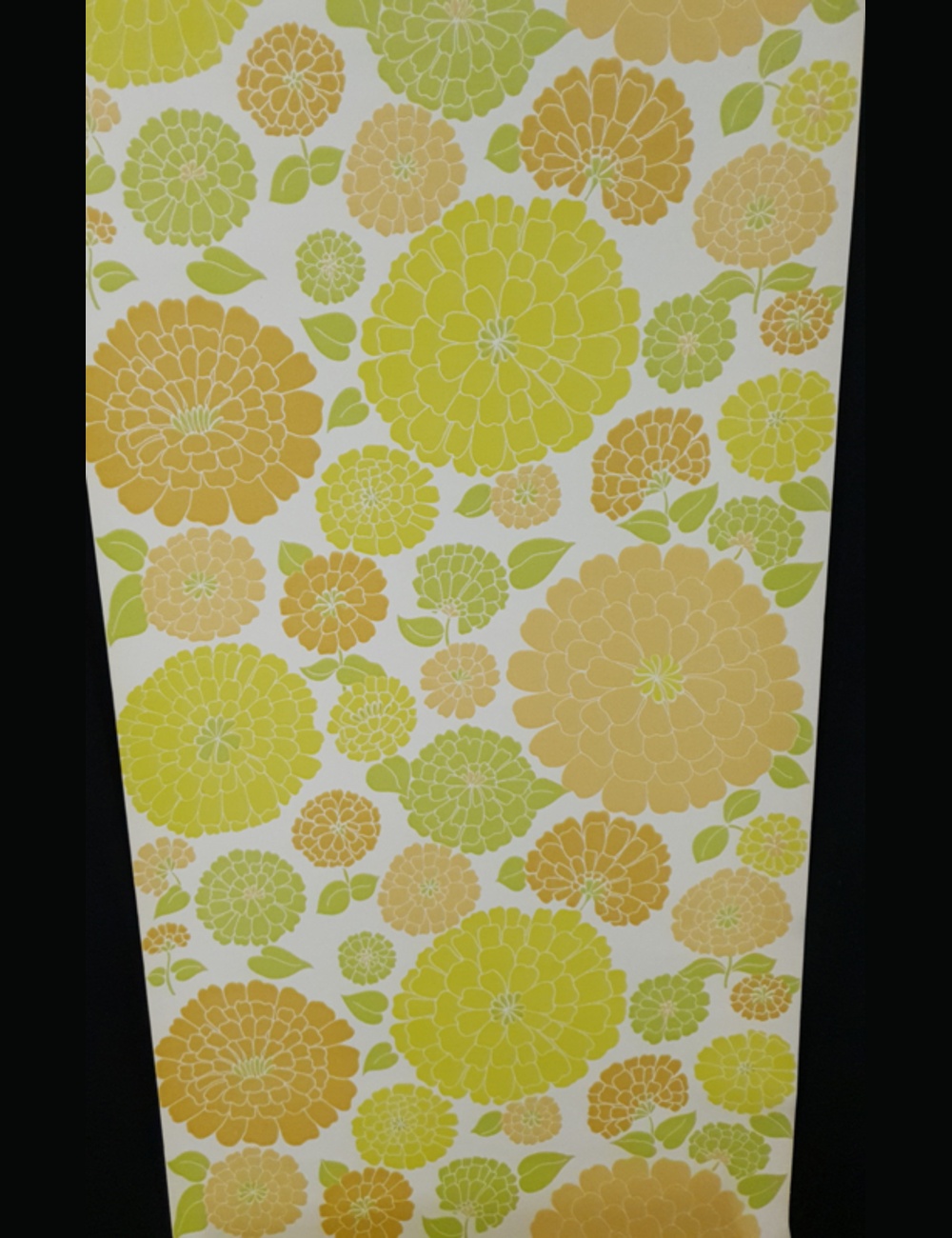 70s grote bloemen behang