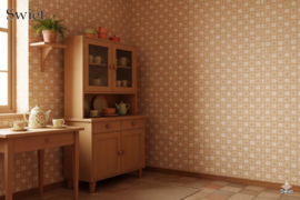 Mini bloemetjesbehang