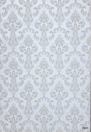 Zandgrijs barok behang