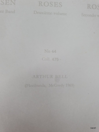 Vintage rozenposter, Arthur Bell