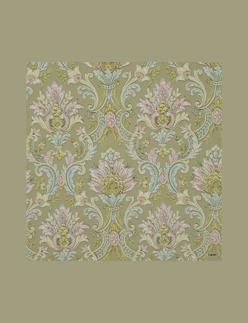 Pastel barok behang