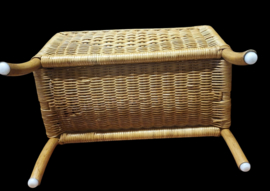 Vintage Ibiza style bamboe tijdschriftenrek