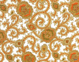 Vintage paisley behangpapier