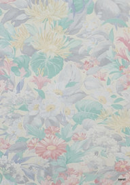 Vintage bloemenbehang