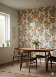 Vrolijk paisley behang