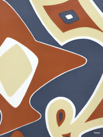 Geometrisch vintage behang