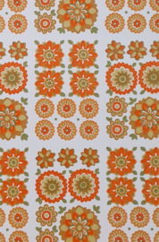 Vintage bloemen behang