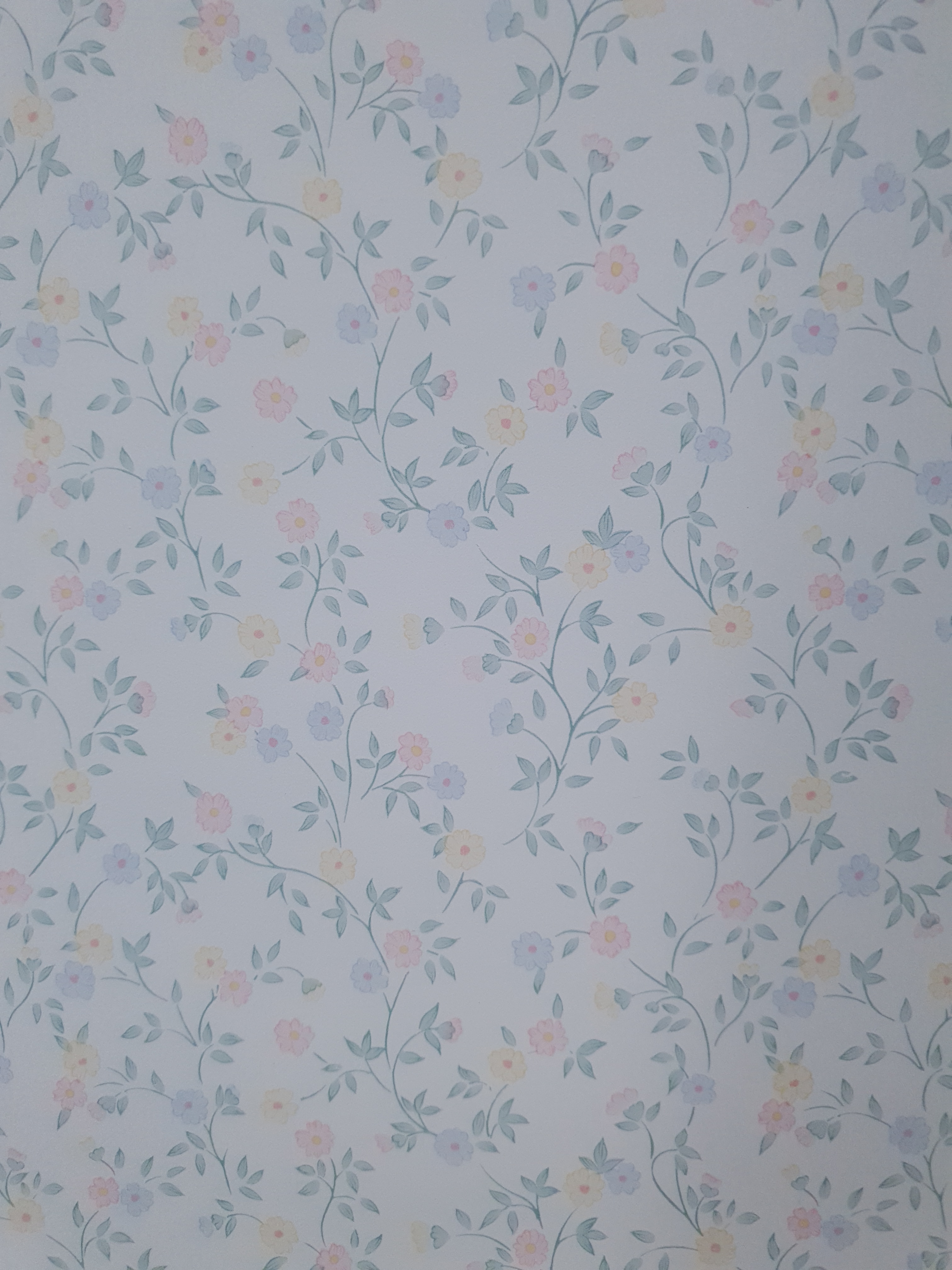 Vintage bloemetjes behang