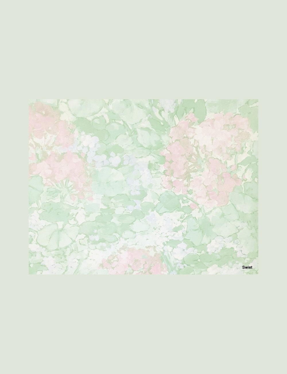 Aquarellig bloemen behang