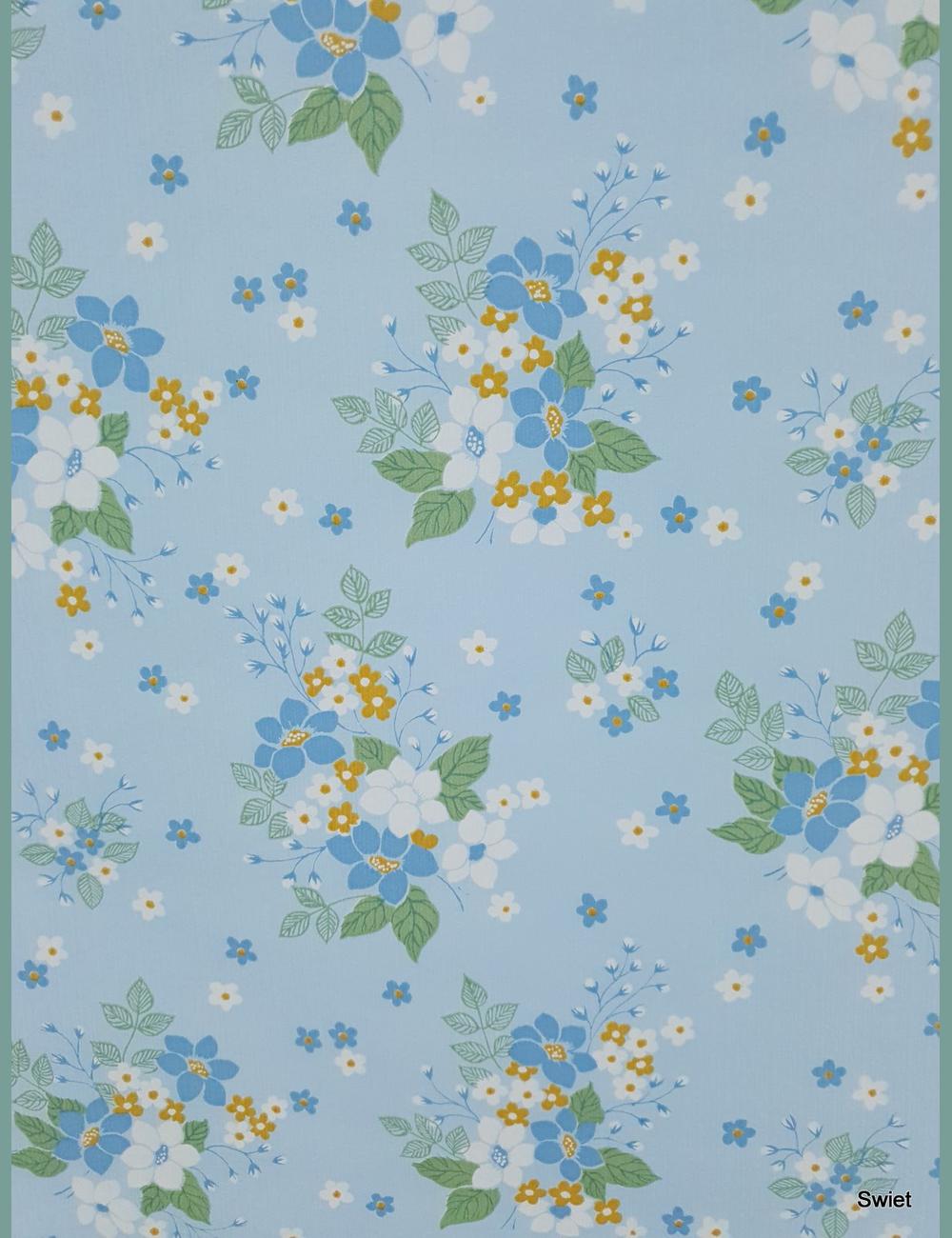 Lichtblauwe veldbloemen