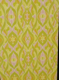 Jaren 70 fluor behang