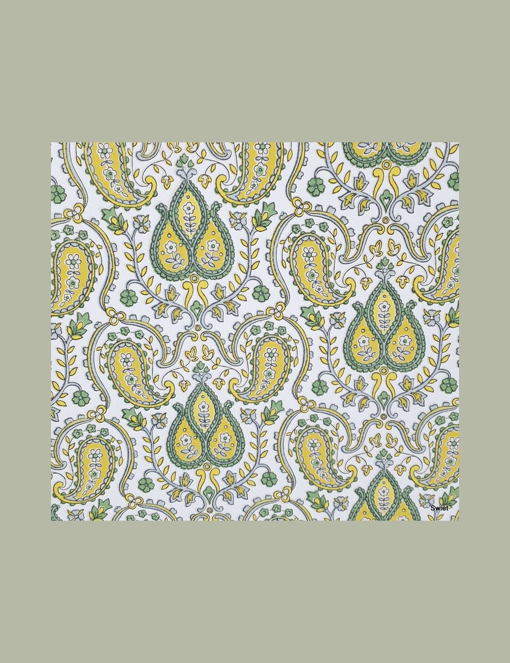 Vrolijk paisley behang
