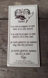 Tegeltjeswijsheid, Gebed, Toon Hermans
