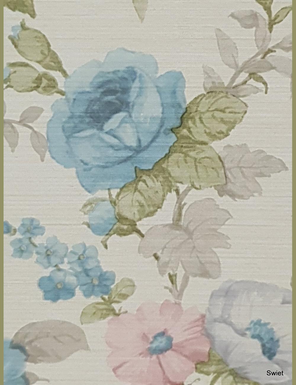 60s pastel bloemen