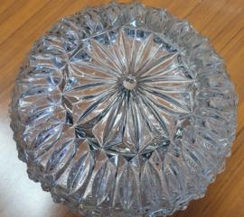 Vintage glazen plafonniere