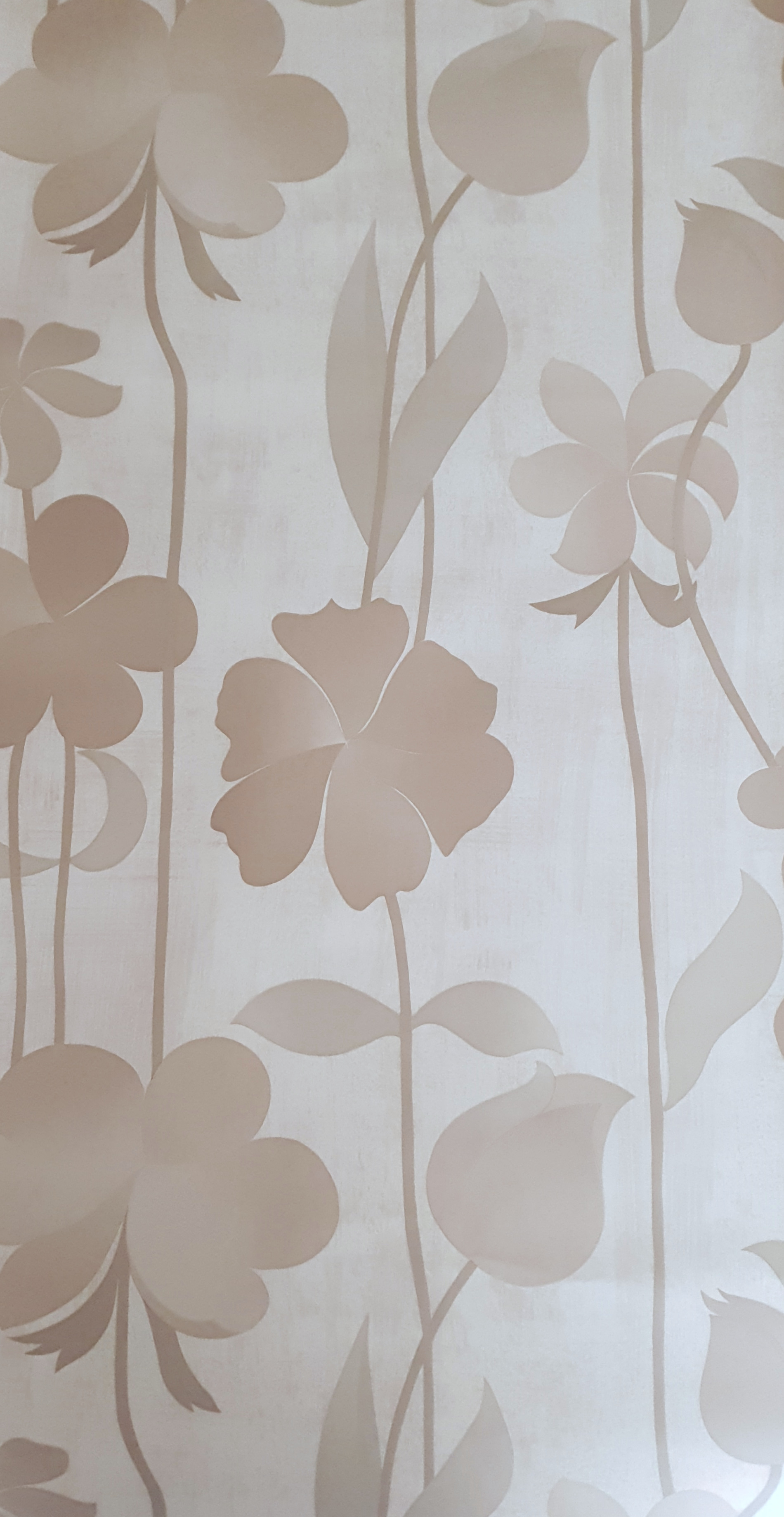 Groots bloemen behang