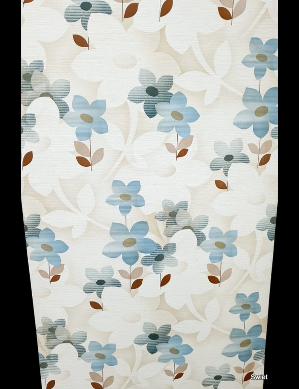 Zachtblauwe retro bloem