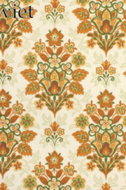 Barok bloemen behang