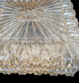Vintage amberkleurige plafonniere