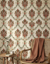 Behang met paisly motief
