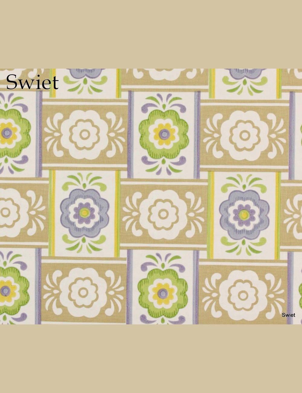 Seventies bloemen behang