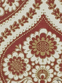 Barok rood behang