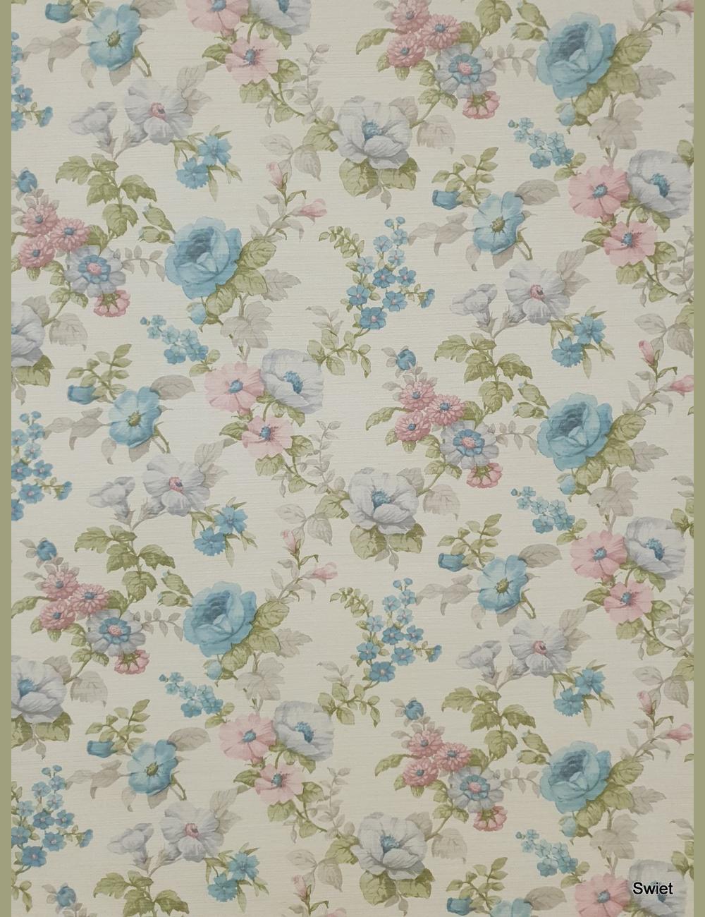 60s pastel bloemen
