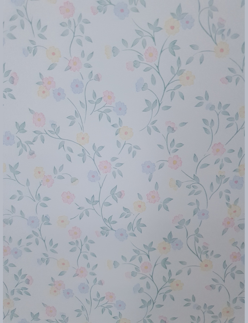 Vintage bloemetjes behang