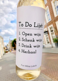 Wijnetiket - To Do Lijst