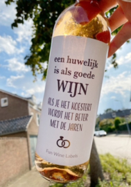Wijnetiket - Huwelijk