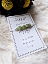 Armband Augustus - Birthstone Peridot