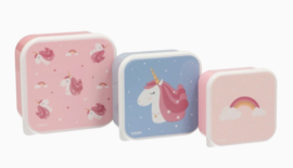 3 lunchboxen magical unicorn