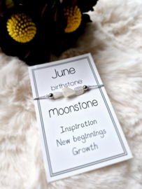 Armband Juni - Birthstone Moonstone