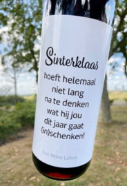 Wijnetiket - Sinterklaas