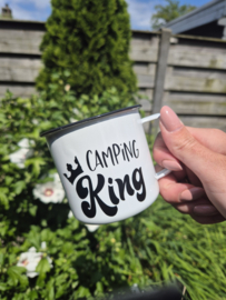 Emaille Mok - Camping King/Queen