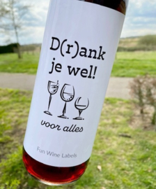 Wijnetiket - D(r)ank je wel!