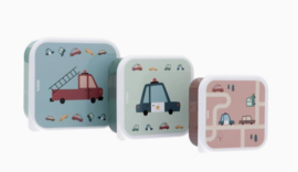 3 lunchboxen oldtimers