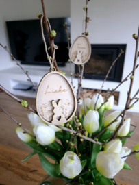 Paashanger  - bloemen met naam
