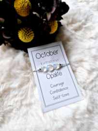 Armband Oktober - Birthstone Opalite